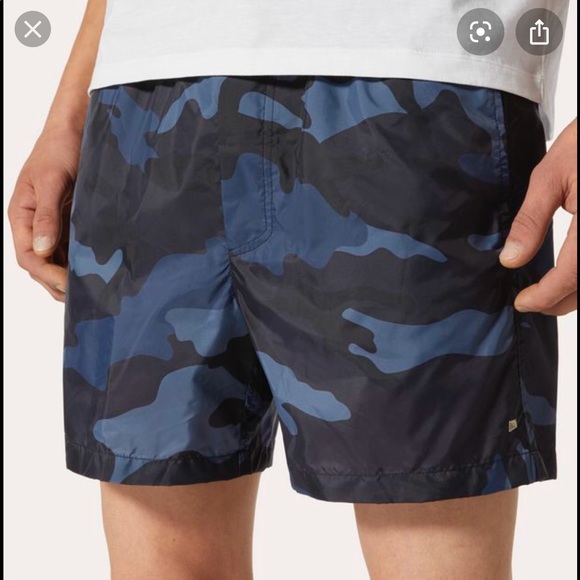 mens valentino swim shorts